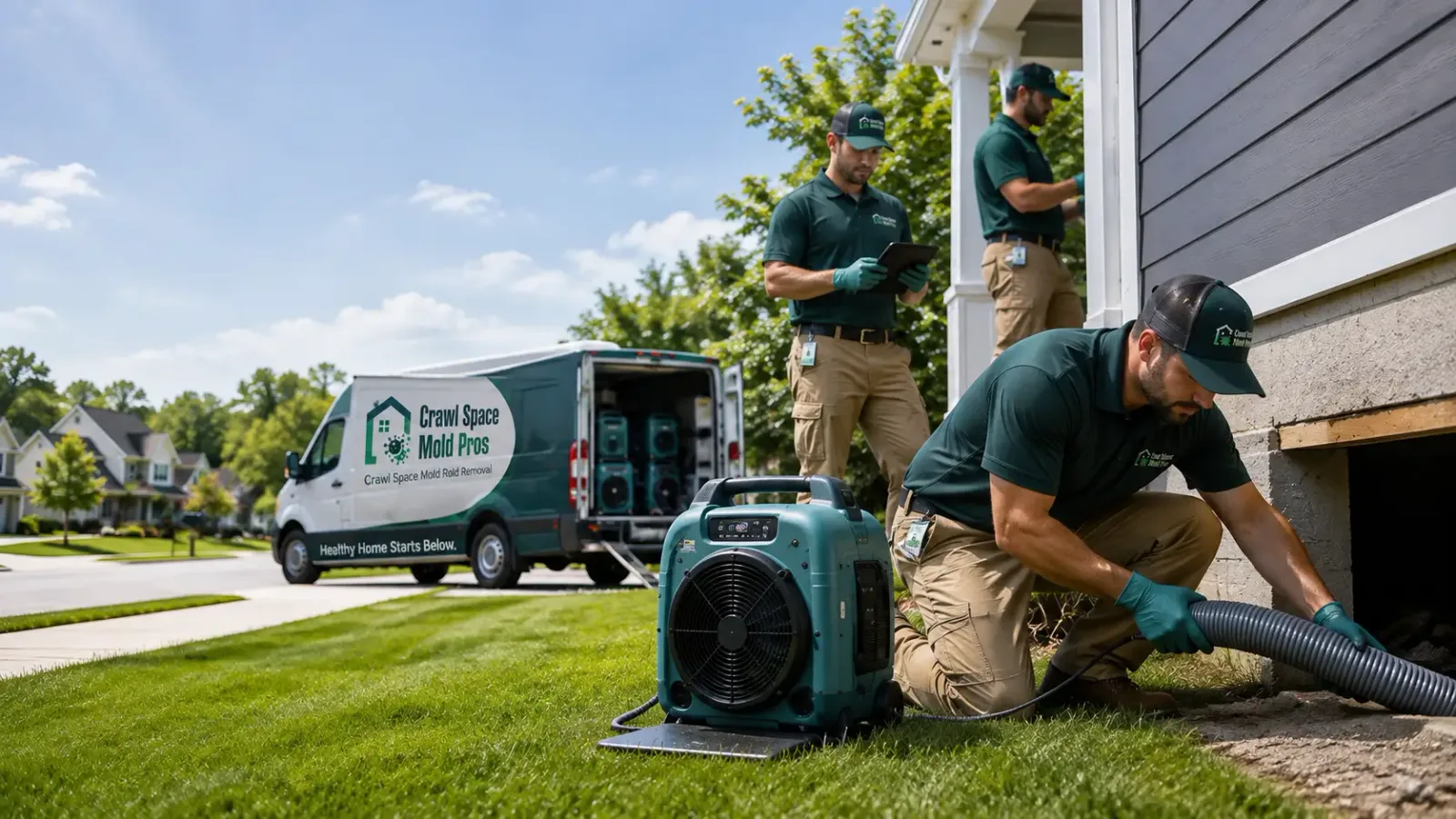 Crawl Space Mold Removal in Bloomsbury, NJ